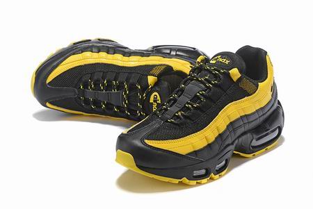 women nike air max 95 shoes black yellow