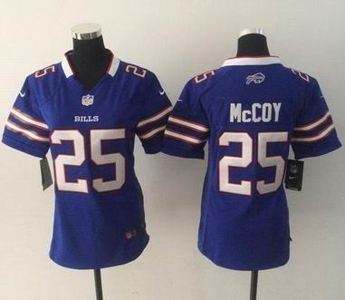 women nike nfl bills 25# McCoy blue jersey