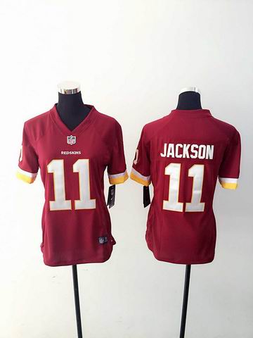 women nike nfl redkins 11 Jackson red limited jersey