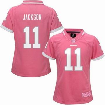 women nike nfl redskins 11 jackson Pink Bubble Gum Jersey