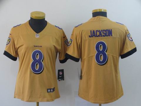 women ravens #8 Jackson interverted jersey
