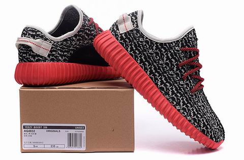 yeezy boost 350 shoes black grey red
