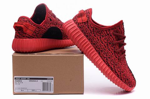 yeezy boost 350 shoes red black