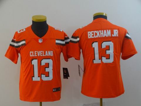youth Cleveland Browns #13 Beckham Jr orange vapor untouchable jersey