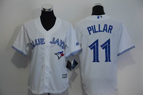 youth Toronto Blue Jays #11 Pillar white jersey