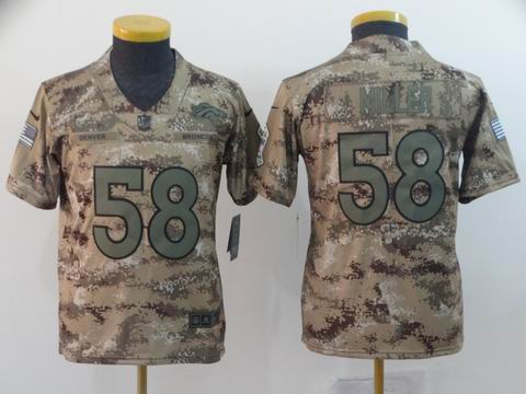 youth denver broncos #58 Miller camo salute to service jersey