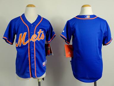 youth mlb new york mets blank blue jersey