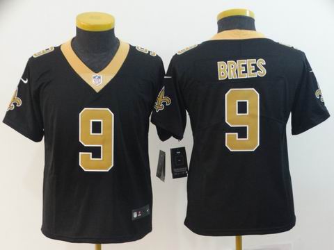 youth new orleans saints #9 Brees black rush II jersey