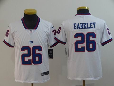 youth new york giants #26 Barkley white rush jersey
