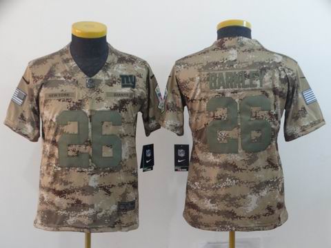 youth new york giants #26 barkley camo salute to service jersey
