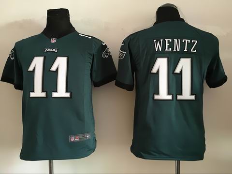 youth nfl eagles #11 Wentz green jersey