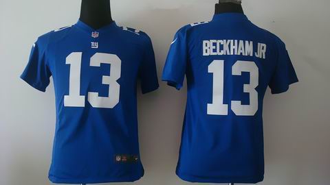 youth nfl giants #13 Beckham Jr blue jersey