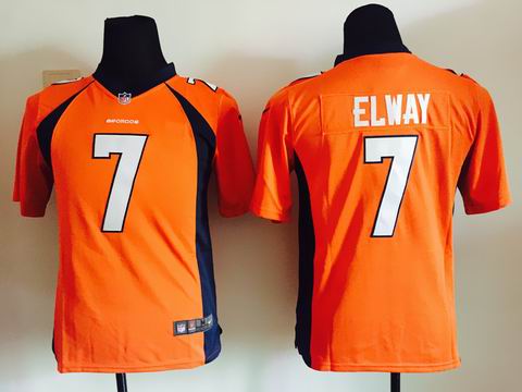 youth nike nfl broncos #7 Elway orange jersey