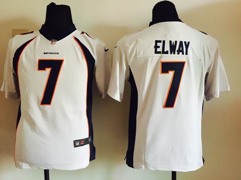 youth nike nfl broncos #7 Elway white jersey