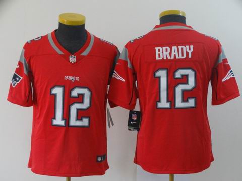 youth patriots #12 Brady red interverted jersey
