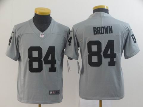 youth raiders #84 brown gray interverted jersey